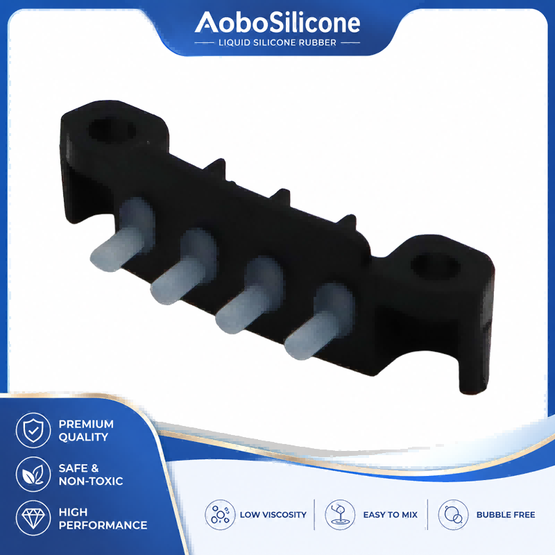 LSR Overmolded Keypad Assembly with Plastic Bracket