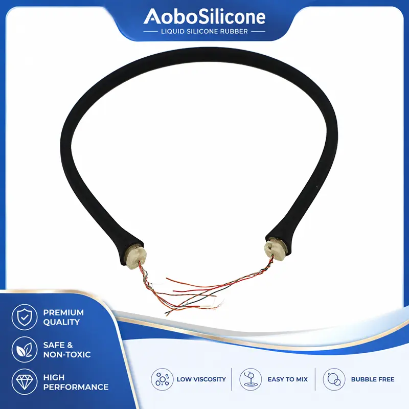 Neck-Worn Silicone Overmolded Cable